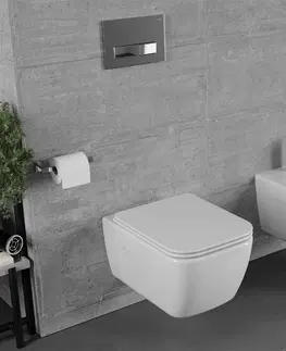 Záchody MEXEN - MARGO závěsná WC misa bez sedátka, biela 3342XX00