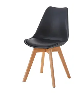 Jedálenské stoličky Jedálenská stolička QUATRO čierna
