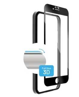 Ochranné fólie pre mobilné telefóny FIXED 3D Ochranné tvrdené sklo pre Apple iPhone 78SE 20SE 22, čierne FIXG3DA-100-BK