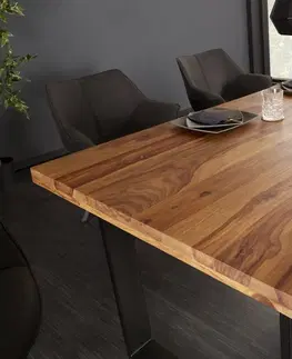 Jedálenské stoly Jedálenský stôl THOR SHEESHAM Dekorhome 200x90x77 cm