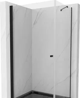 Vane MEXEN/S - Pretória sprchovací kút 100x120, transparent, čierna + sprchová vanička vrátane sifónu 852-100-120-70-00-4070B