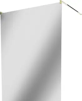 Sprchové dvere MEXEN/S - KIOTO samostatne stojaca sprchová zástena 110 x 200, zrkadlové, zlatá 800-110-002-50-50