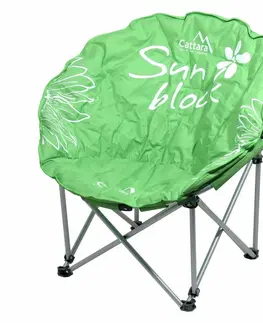Outdoorové vybavenie CATTARA FLOWERS kempingová skladacia stolička zelená 