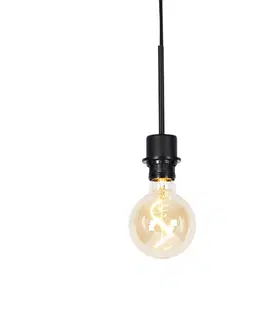 Zavesne lampy Moderné závesné svietidlo čierne bez tienidla - Combi 1