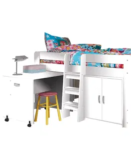 Detské izby Viacúčelová posteľ FANY Tempo Kondela Sivá