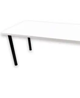 Moderné kancelárske stoly Písací Stôl Pre Hráča 136x66x18 Model 0 Biely Low