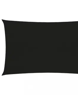 Stínící textilie Tieniaca plachta obdĺžniková HDPE 5 x 7 m Dekorhome Čierna