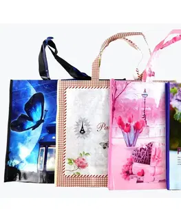 Nákupné tašky a košíky MAKRO - Taška nákupná 43x37x15cm rôzne dekory