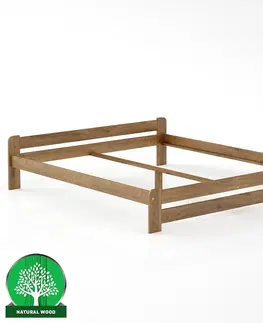 Drevené postele Posteľ borovica LK099–180x200 dub