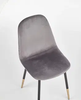 Jedálenské stoličky HALMAR K379 jedálenská stolička sivá / čierna