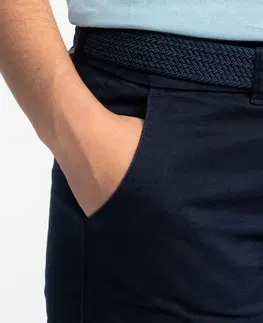 nohavice Dámske golfové nohavice MW500 tmavomodré