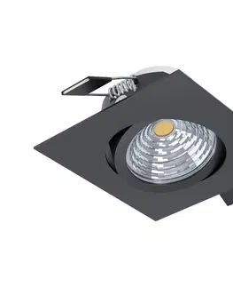 Svietidlá Eglo Eglo 33394 - LED Stmievateľné podhľadové svietidlo SALICETO LED/6W/230V čierna 