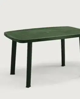 Záhradné stolíky Kinekus Stôl plastový, rozmery 137x85x72cm, FARO, zelený