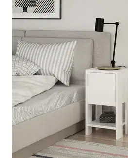 Nočné stolíky  Nočný stolík EMA 55x30 cm biela 