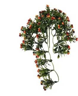 Kvety Umelý Cezmínový závesný krík s červenými bobuľkami, 40 cm