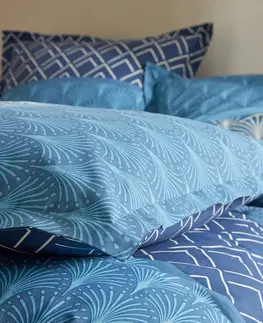 Bavlnené Bavlnená posteľná bielizeň Eddy s grafickým dizajnom
