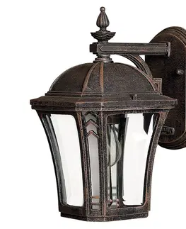 Vonkajšie nástenné svietidlá HINKLEY Vonkajšie nástenné svietidlo Wabash S výška 26,5cm