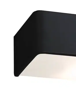 Nástenné svietidlá Euluna Nástenné svietidlo Rauma, čierna, šírka 20 cm
