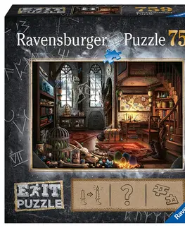 Hračky puzzle RAVENSBURGER - Exit Puzzle: Dračí laboratórium 759 dielikov