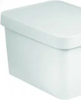 Boxy na hračky CURVER - Box Infinity s poklopom 17 l - biely