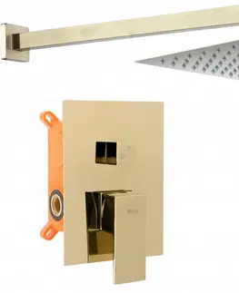 Kúpeľňové batérie REA REA - Podomietkový sprchový set Fenix zlatý REA-P8401