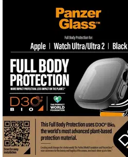 Ochranné fólie pre mobilné telefóny Tvrdené sklo Full Body D3O PanzerGlass pre Apple Watch Ultra, Ultra 2 3691