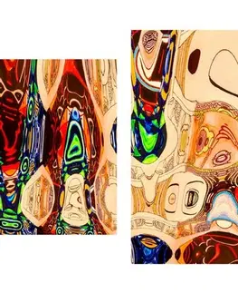Abstraktné obrazy 5-dielny obraz matka v abstraktnom prevedení