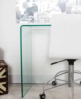 Kancelárske stoly LuxD Sklenený kancelársky stôl Phantom  x