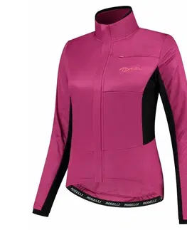 Cyklistické bundy a vesty Dámska zimná bunda Rogelli Barrier ružová ROG351092