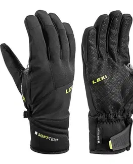 Zimné rukavice Rukavice LEKI Progressive 3 S (643884302) black / lime 7.5