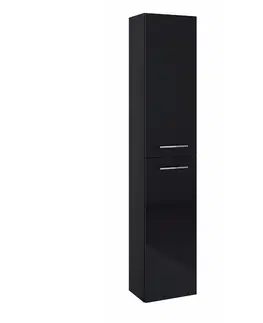 Vysoké kúpeľňové skrinky Vysoká skrinka Boa Vista New 30 2D čierny