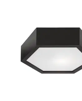 Svietidlá  Stropné svietidlo HEX 1xE27/60W/230V pr. 32 cm borovica čierna 