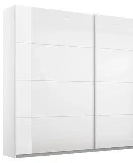 Skrine a skrinky Skriňa s posuvnými dverami Alpská Biela 226cm