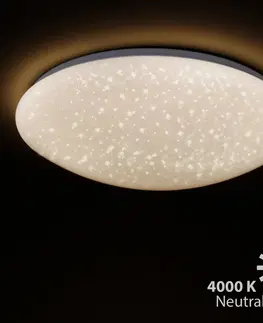 Stropné svietidlá Briloner Stropné svietidlo LED Vipe, efekt hviezdnej oblohy, 49 cm