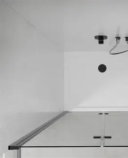 Vane MEXEN/S - Lima Duo sprchovací kút 80x70, transparent, čierna + vanička so sifónom 856-080-070-70-02-4010B