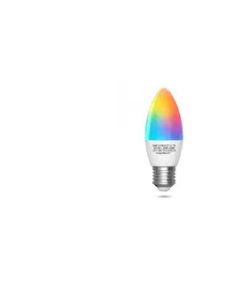 LED osvetlenie  B.V. LED RGBW Žiarovka C37 E27/7W/230V 3000-6500K Wi-Fi -  