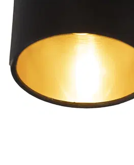 Zavesne lampy Moderné závesné svietidlo čierne nastaviteľné 6-svetlo - Lofty