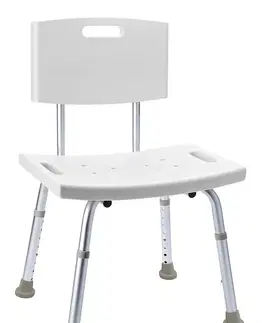 Kúpeľňa RIDDER - HANDICAP Stolička s operadlom, nastaviteľná výška, biela A00602101