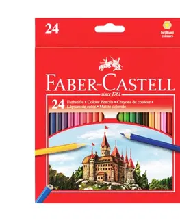 Hračky FABER CASTELL - Pastelky set 24 farieb