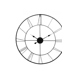 Hodiny Nástenné kovové hodiny XXL 80cm, KEM46