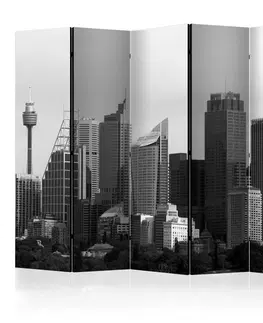 Paravány Paraván Skyscrapers in Sydney Dekorhome 225x172 cm (5-dielny)