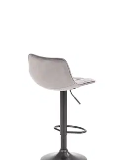 Barové stoličky HALMAR H-95 barová stolička sivá / čierna