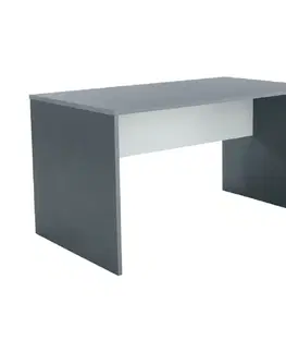 Písacie stoly PC stôl, grafit/biela, RIOMA NEW TYP 11