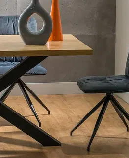 Jedálenské stoly Jedálenský stôl CROSS dýha Signal 150x90x80 cm