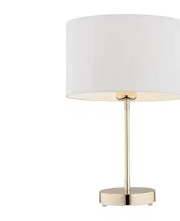 Lampy Argon Argon 4301 - Stolná lampa KARIN 1xE27/15W/230V biela/mosadz 