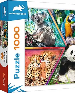 Hračky puzzle TREFL - Puzzle 1000 - Kráľovstvo zvierat