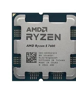 Procesory AMD Ryzen 5 7600X (až 5,3GHz  38MB  105W  AM5) tray bez chladiča 100-00000593