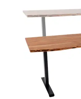 Písacie stoly LuxD Výškovo nastaviteľný písací stôl Massive 160 cm akácia