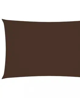 Stínící textilie Tieniaca plachta obdĺžniková 5 x 8 m oxfordská látka Dekorhome Hnedá