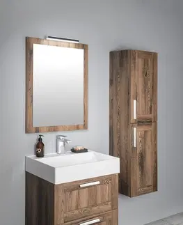 Kúpeľňa SAPHO - AMIA skrinka vysoká 35x140x30cm, ľavá/pravá, dub Collingwood AM020-1919